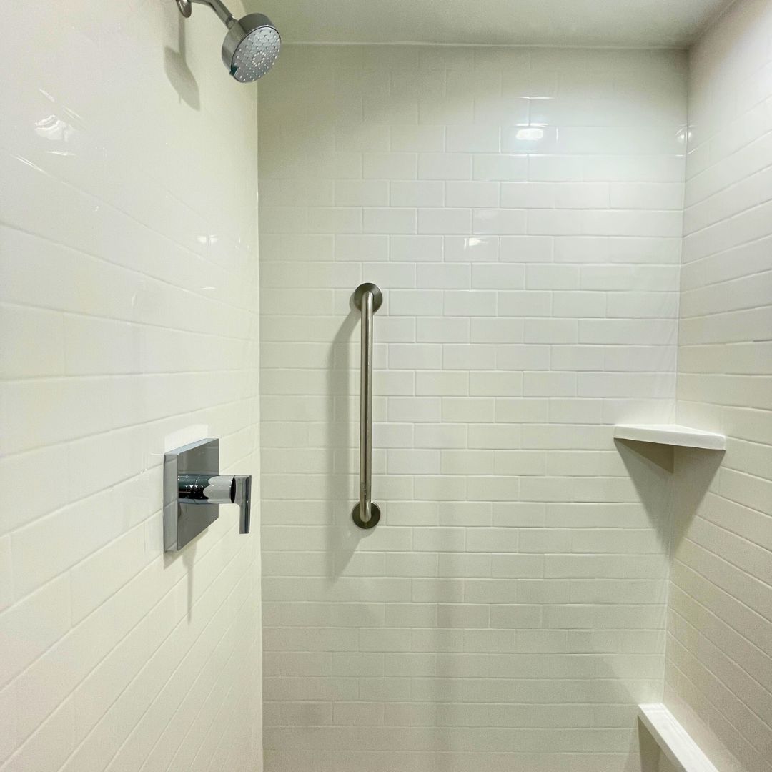 Tru By Hilton bathroom vanity installation