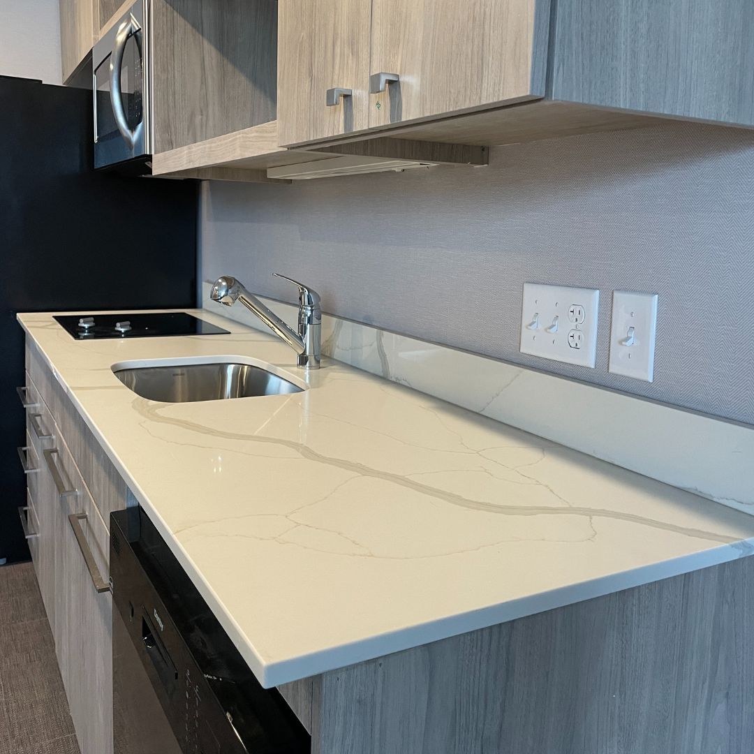 Homewood Suites bathroom shower installation