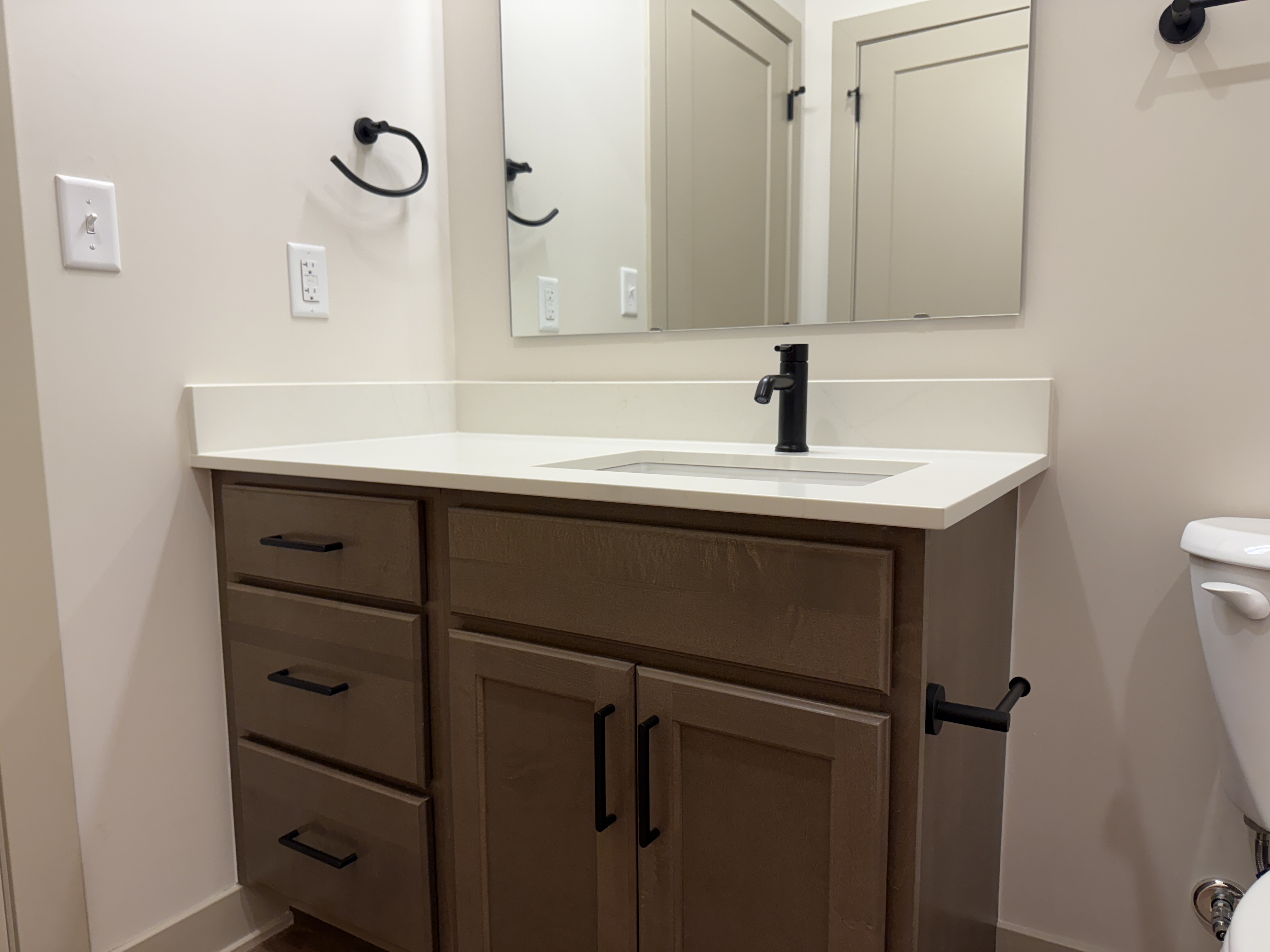 The Row Apartments completed kitchen installation